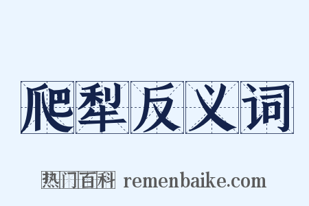 爬犁反义词是什么意思的图片